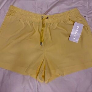 Athleta Yellow Midday Shorts